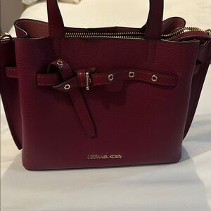 Michael Kors Deep Red Satchel
